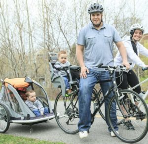 Fahrradanhänger oder Kinderfahrradsitz