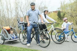 Kindersitz oder Fahrradanhänger