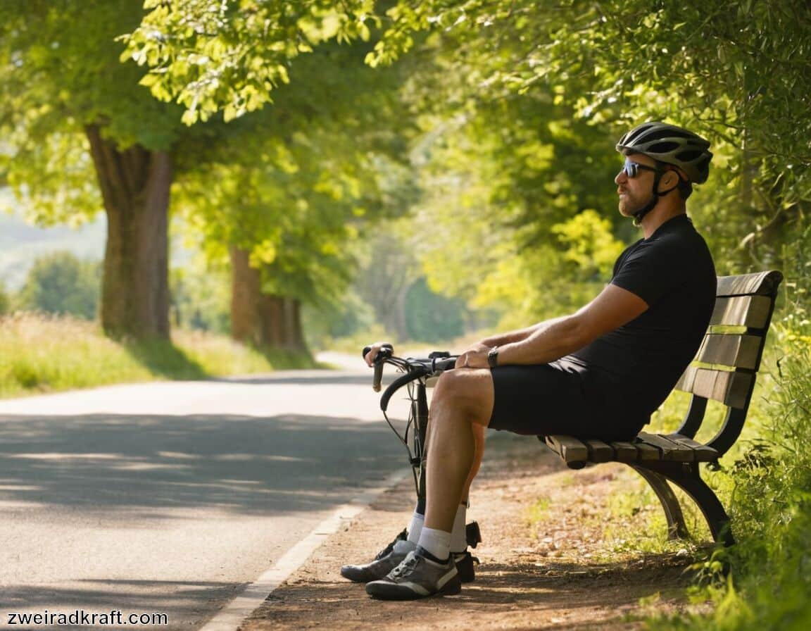 Anhalten an ruhigen, sicheren Orten bevorzugen - Pausen beim Radfahren - So geht Erholung richtig