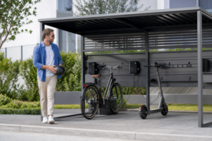 Stellplatz und Ladestation für E-Bike und Roller selbst gestalten